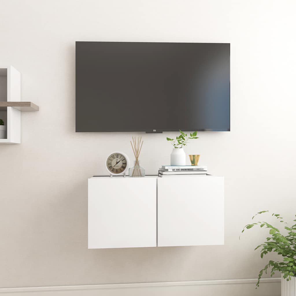 Tv-hangmeubel 60x30x30 cm wit is nu te koop bij PeponiXL, paradijselijk wonen!