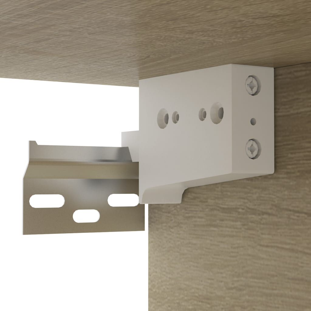 Tv-hangmeubelen 3 st 60x30x30 cm sonoma eikenkleurig is nu te koop bij PeponiXL, paradijselijk wonen!
