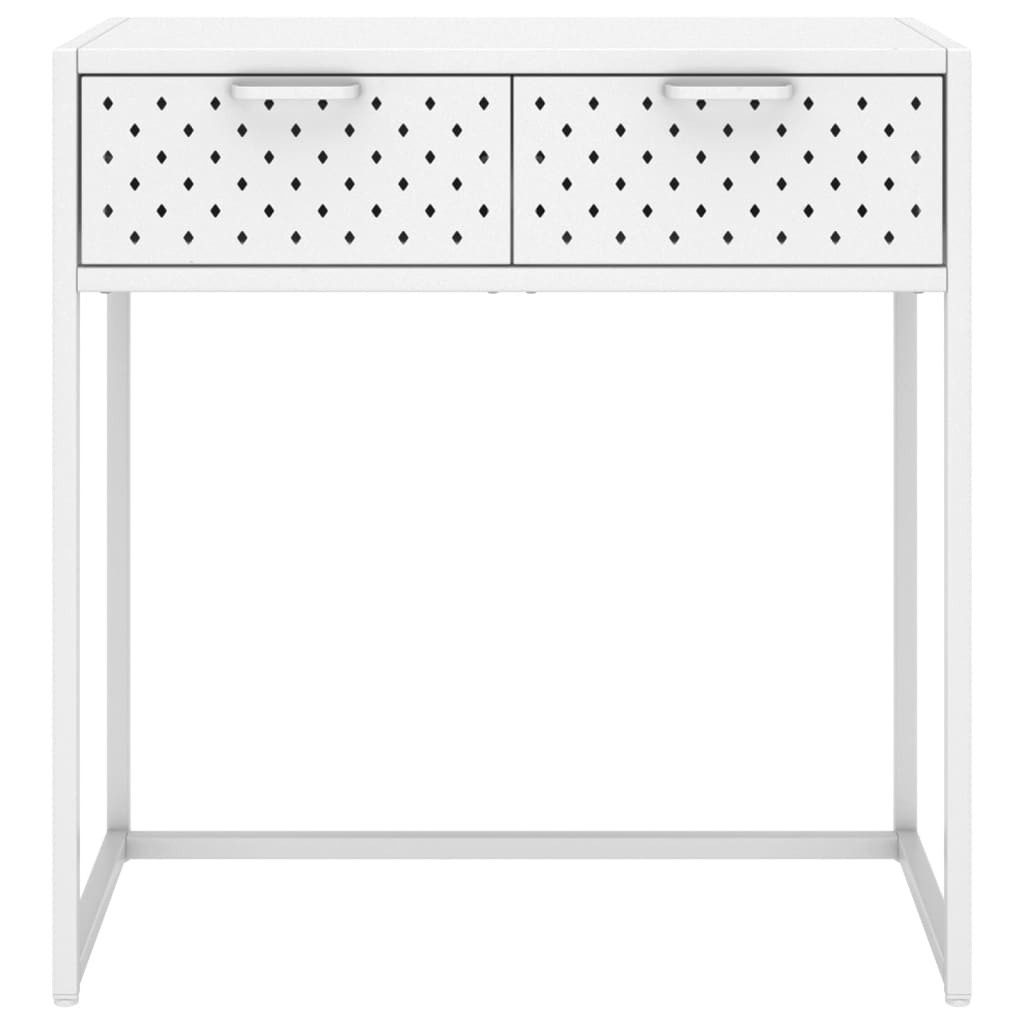 Wandtafel 72x35x75 cm staal wit is nu te koop bij PeponiXL, paradijselijk wonen!