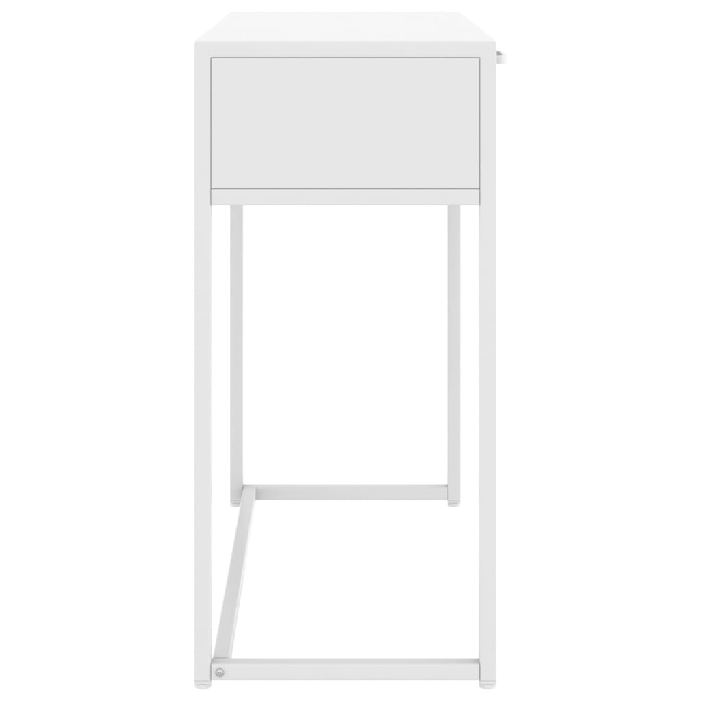 Wandtafel 72x35x75 cm staal wit is nu te koop bij PeponiXL, paradijselijk wonen!