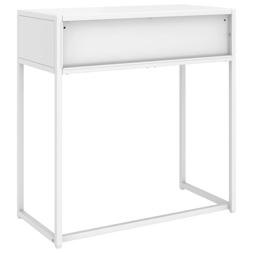 Wandtafel 72x35x75 cm staal wit is nu te koop bij PeponiXL, paradijselijk wonen!