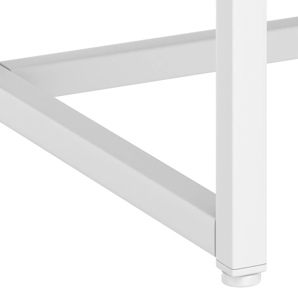 Wandtafel 72x35x75 cm staal wit is nu te koop bij PeponiXL, paradijselijk wonen!