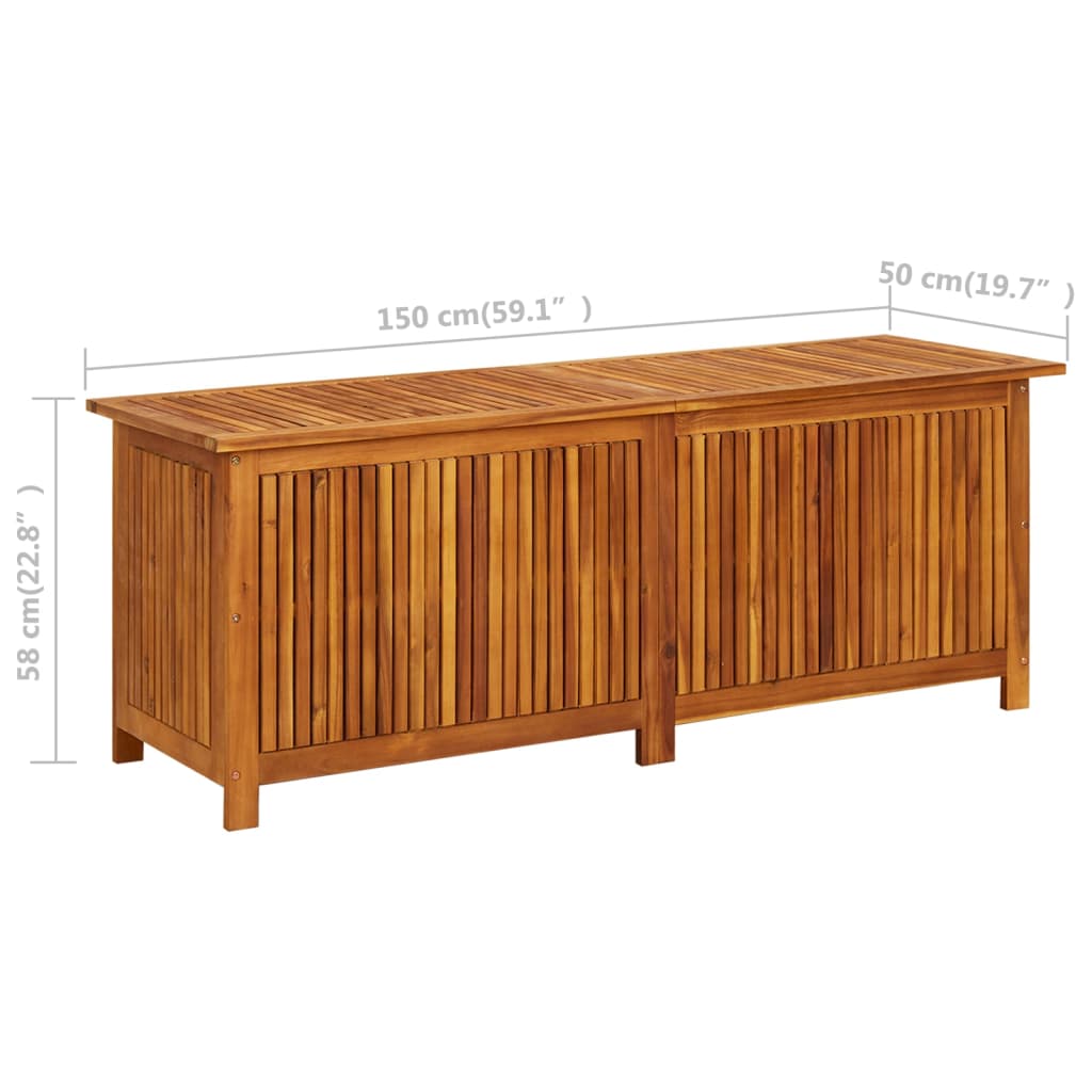 Tuinbox 150x50x58 cm massief acaciahout is nu te koop bij PeponiXL, paradijselijk wonen!