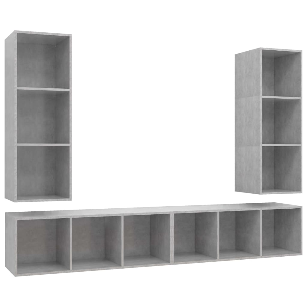 | Wand TV Kast | Wandgemonteerd 4 pcs 37 x 37 x 107.5 cm is nu te koop bij PeponiXL, paradijselijk wonen!