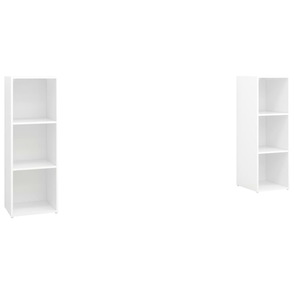 Tv-meubelen 2 st 107x35x37 cm bewerkt houtwit is nu te koop bij PeponiXL, paradijselijk wonen!