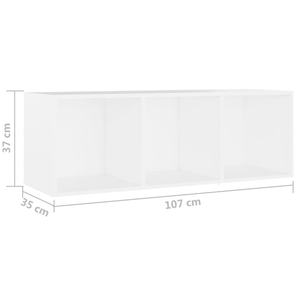 Tv-meubelen 2 st 107x35x37 cm bewerkt houtwit is nu te koop bij PeponiXL, paradijselijk wonen!