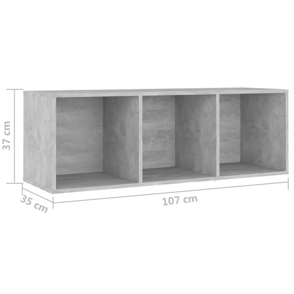 Tv-meubelen 2 st 107x35x37 cm bewerkt hout betongrijs is nu te koop bij PeponiXL, paradijselijk wonen!
