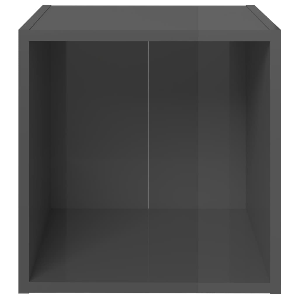 8-delige Tv-meubelset bewerkt hout hoogglans grijs is nu te koop bij PeponiXL, paradijselijk wonen!