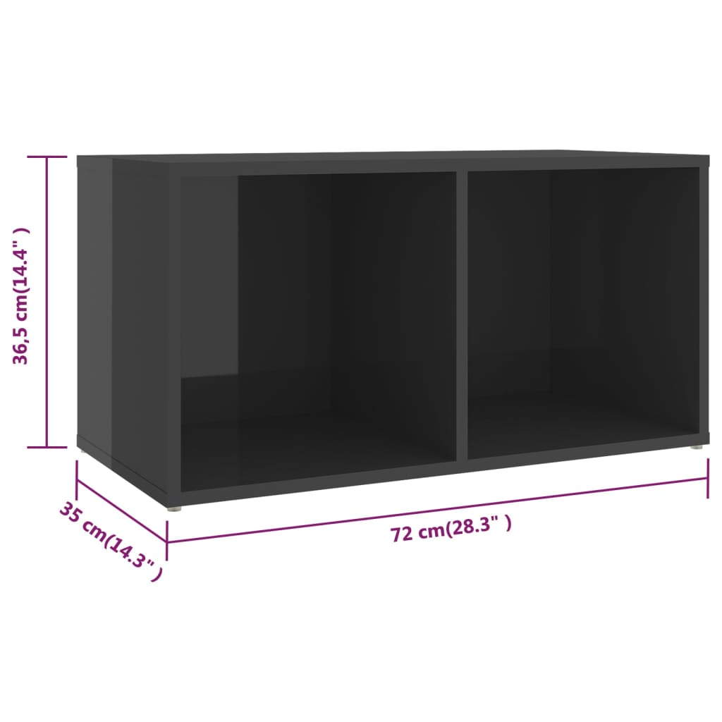 8-delige Tv-meubelset bewerkt hout hoogglans grijs is nu te koop bij PeponiXL, paradijselijk wonen!
