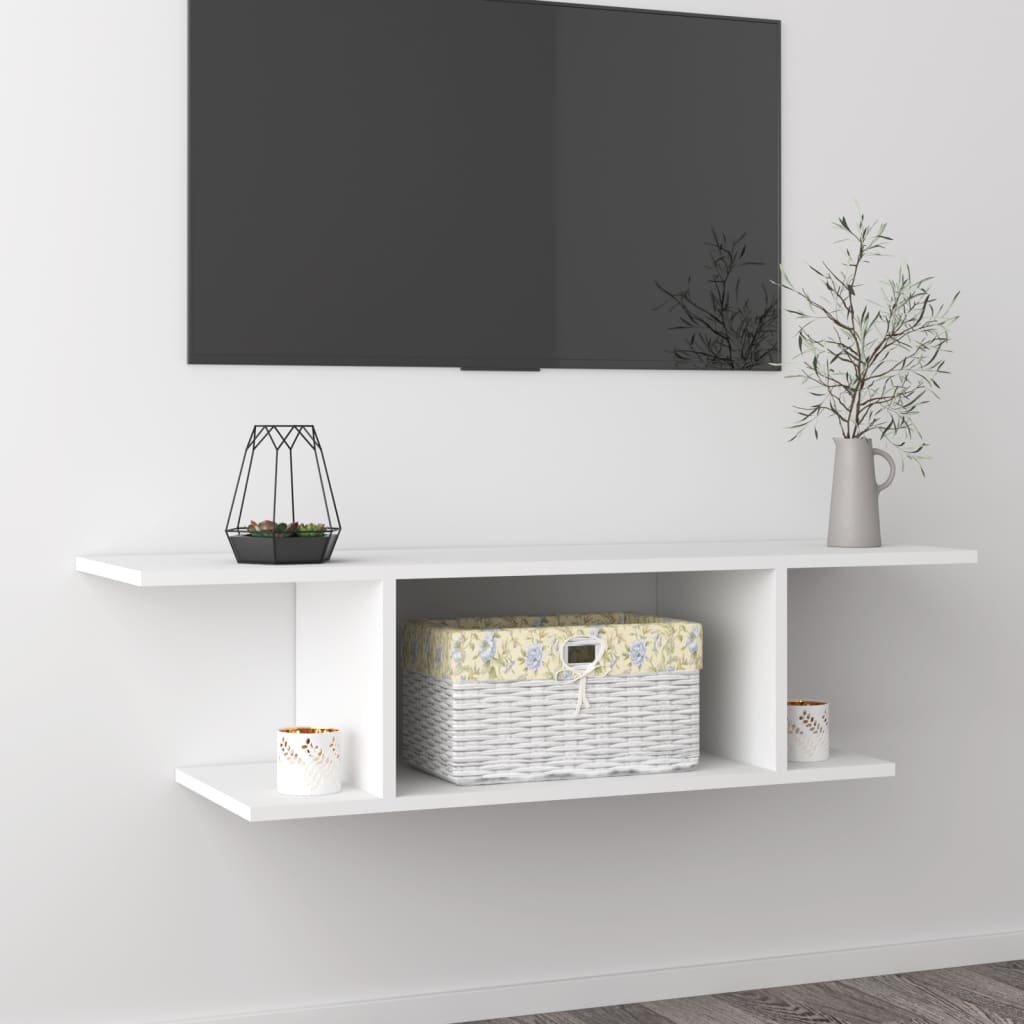 Tv-wandmeubel 103x30x26,5 cm wit is nu te koop bij PeponiXL, paradijselijk wonen!