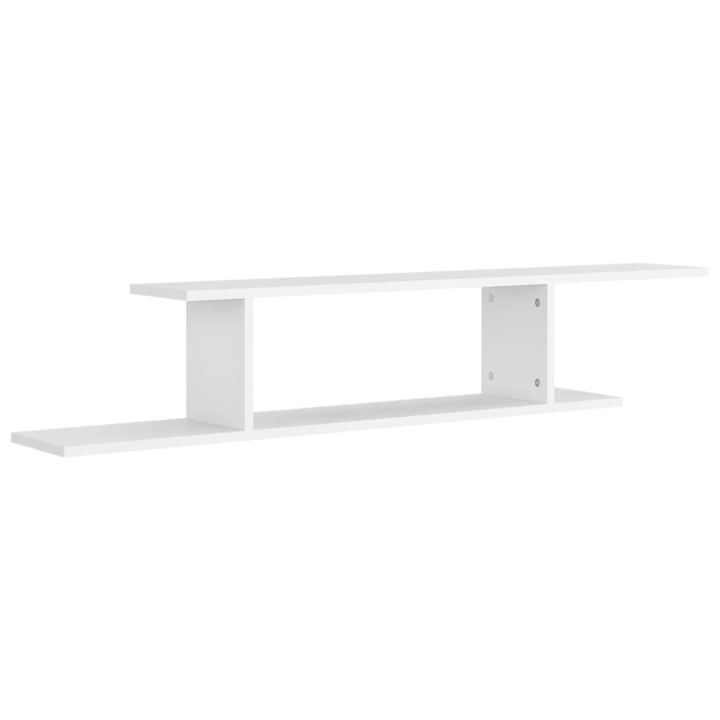 Tv-wandschap 125x18x23 cm bewerkt hout wit is nu te koop bij PeponiXL, paradijselijk wonen!