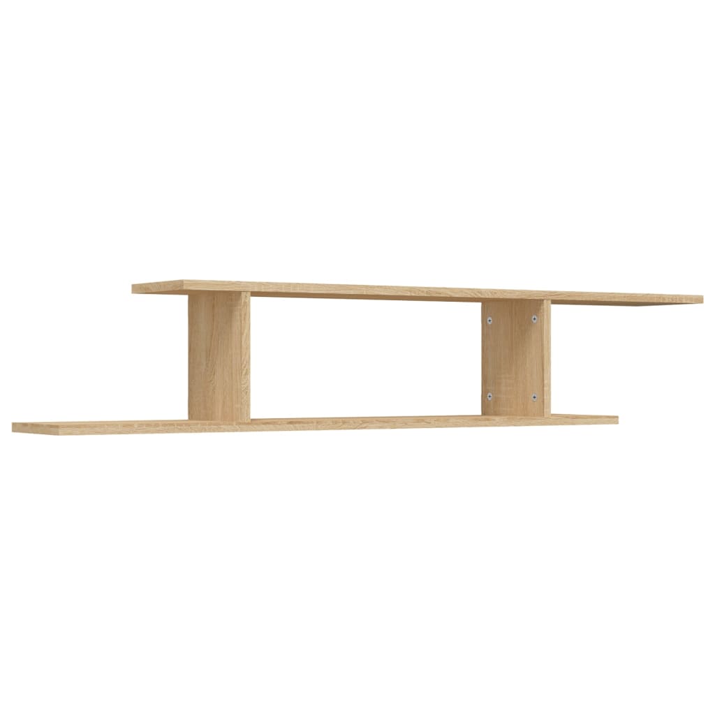 Tv-wandschap 125x18x23 cm bewerkt hout sonoma eikenkleurig is nu te koop bij PeponiXL, paradijselijk wonen!