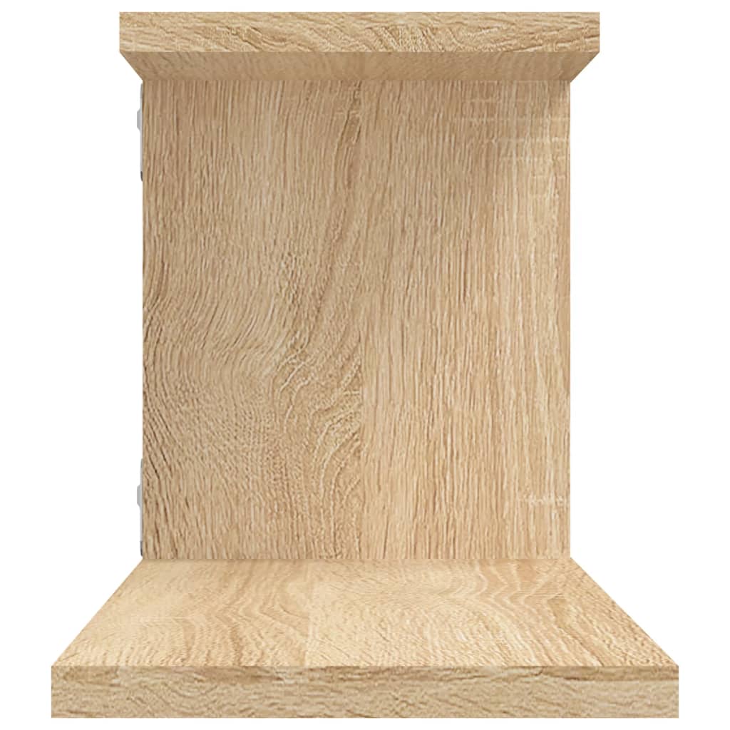 Tv-wandschap 125x18x23 cm bewerkt hout sonoma eikenkleurig is nu te koop bij PeponiXL, paradijselijk wonen!