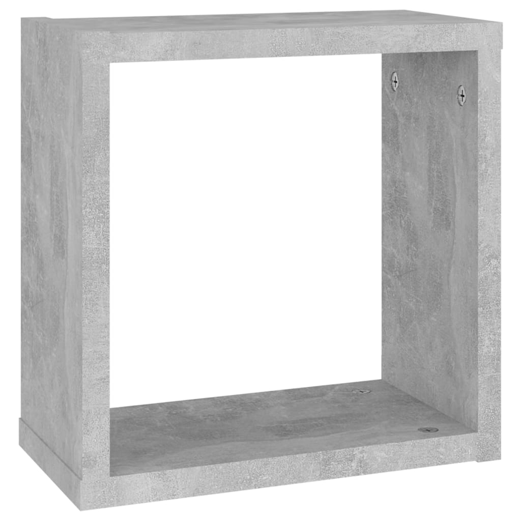 Wandschappen kubus 6 st 30x15x30 cm betongrijs is nu te koop bij PeponiXL, paradijselijk wonen!
