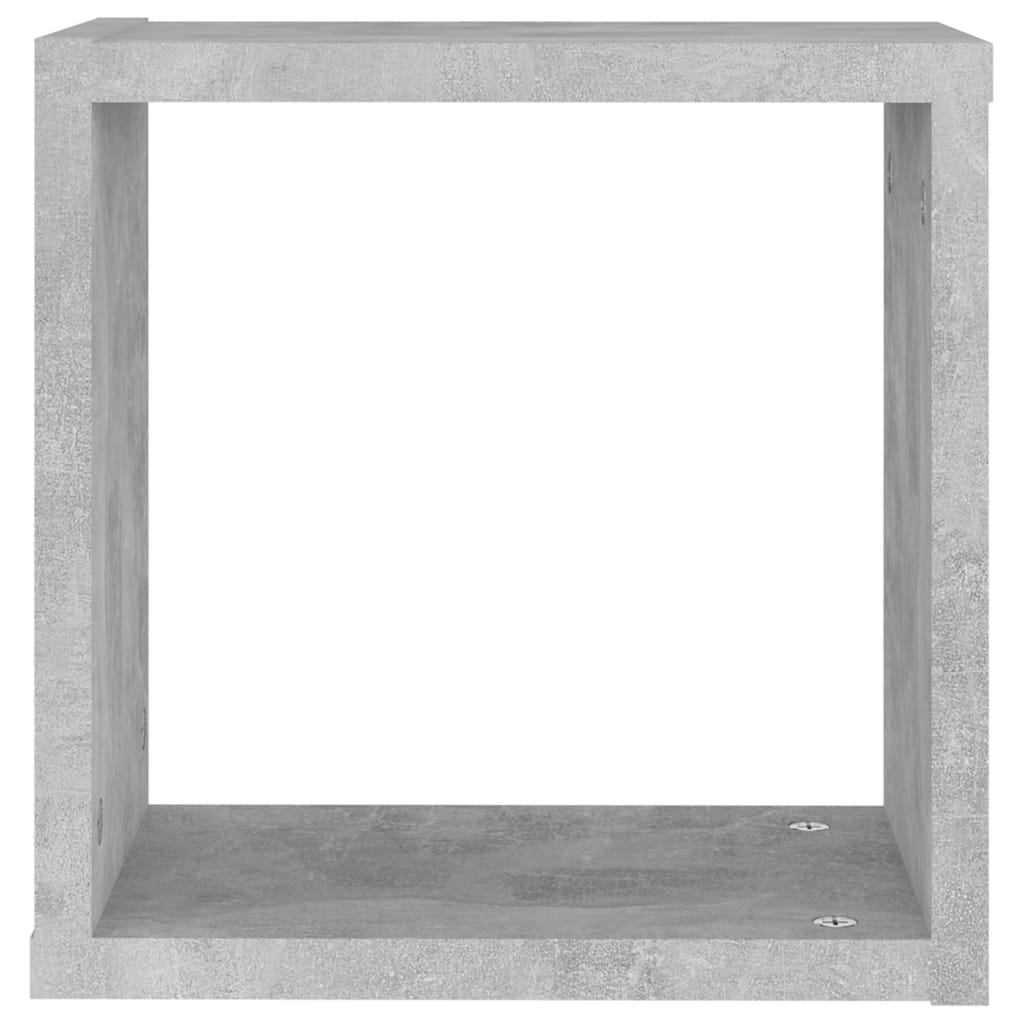 Wandschappen kubus 6 st 30x15x30 cm betongrijs is nu te koop bij PeponiXL, paradijselijk wonen!
