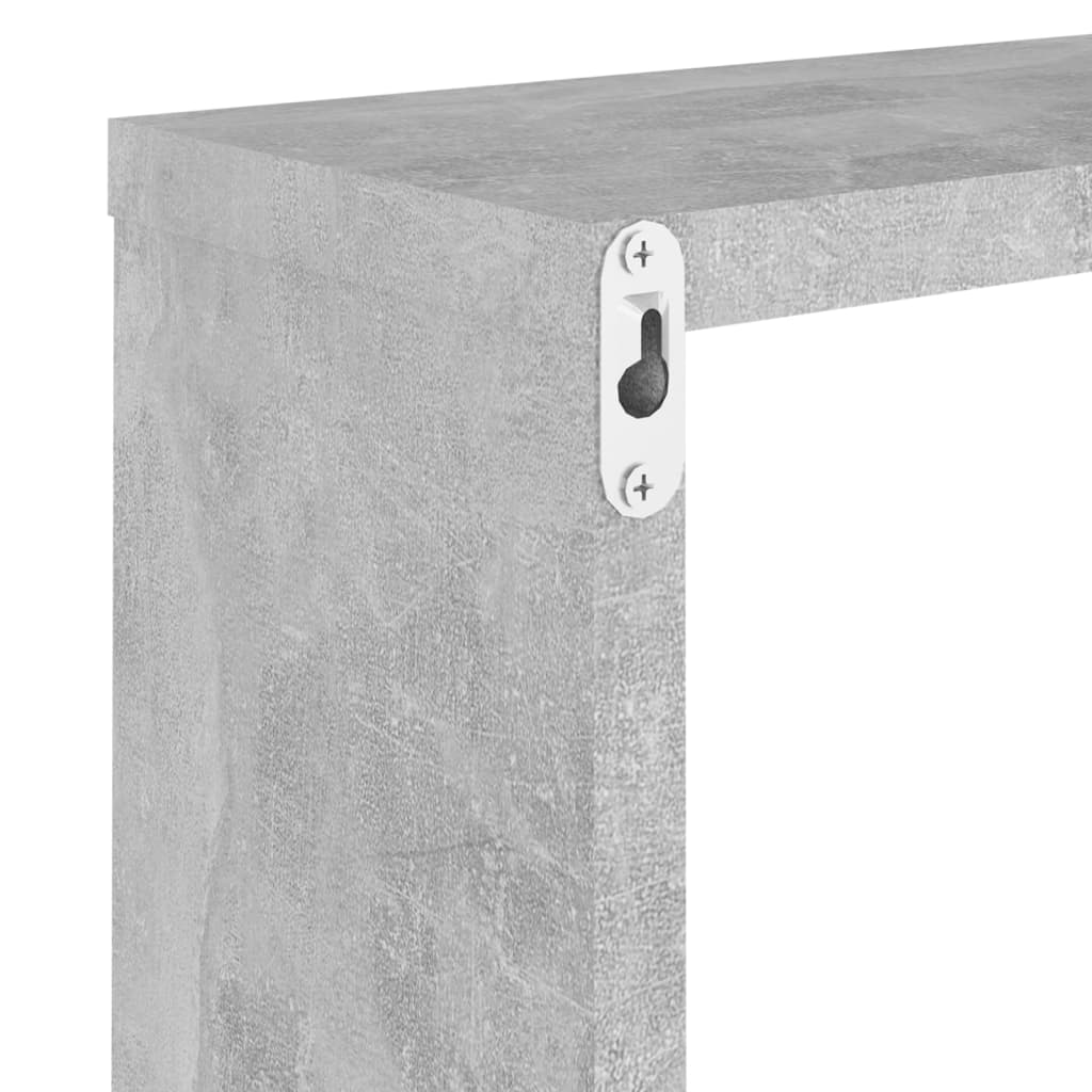Wandschappen kubus 6 st 30x15x30 cm betongrijs is nu te koop bij PeponiXL, paradijselijk wonen!