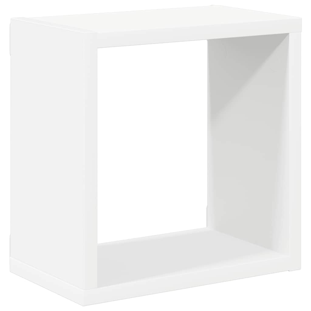 Wandschappen kubus 2 st 26x15x26 cm wit is nu te koop bij PeponiXL, paradijselijk wonen!