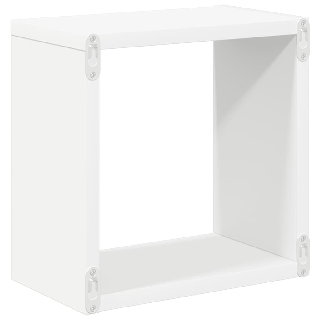 Wandschappen kubus 2 st 26x15x26 cm wit is nu te koop bij PeponiXL, paradijselijk wonen!
