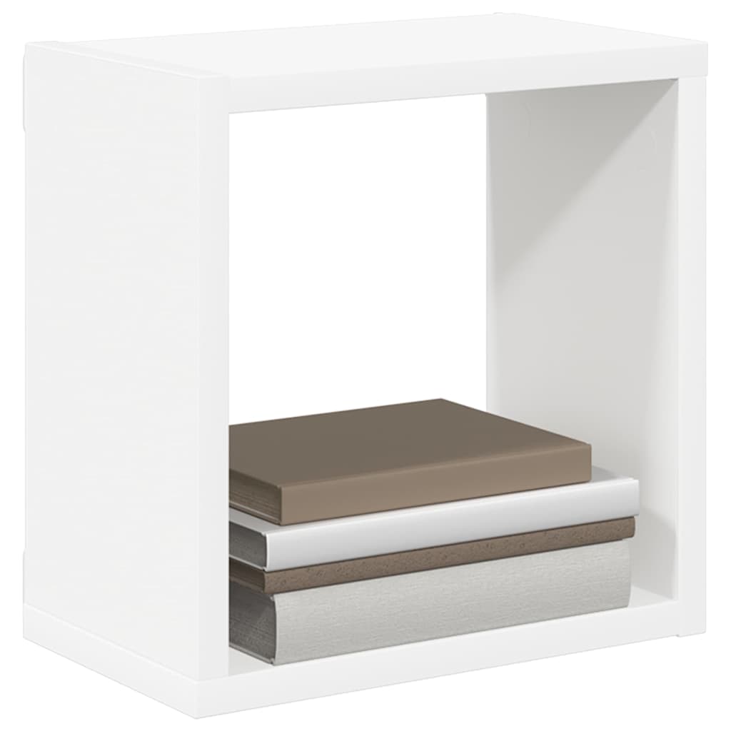 Wandschappen kubus 4 st 26x15x26 cm wit is nu te koop bij PeponiXL, paradijselijk wonen!