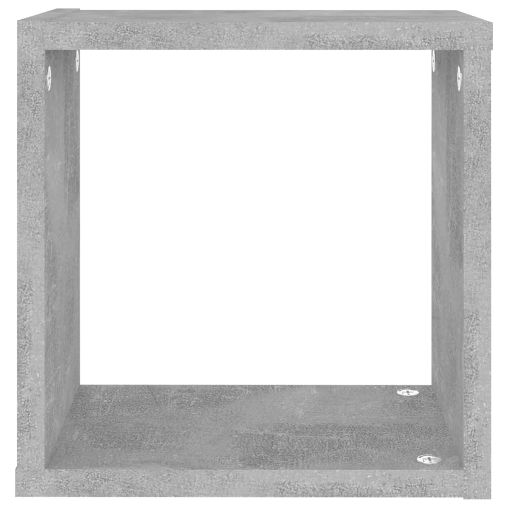 Wandschappen kubus 4 st 26x15x26 cm betongrijs is nu te koop bij PeponiXL, paradijselijk wonen!