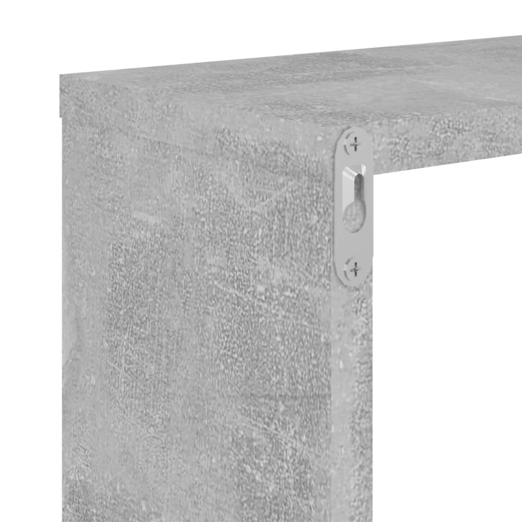 Wandschappen kubus 4 st 26x15x26 cm betongrijs is nu te koop bij PeponiXL, paradijselijk wonen!