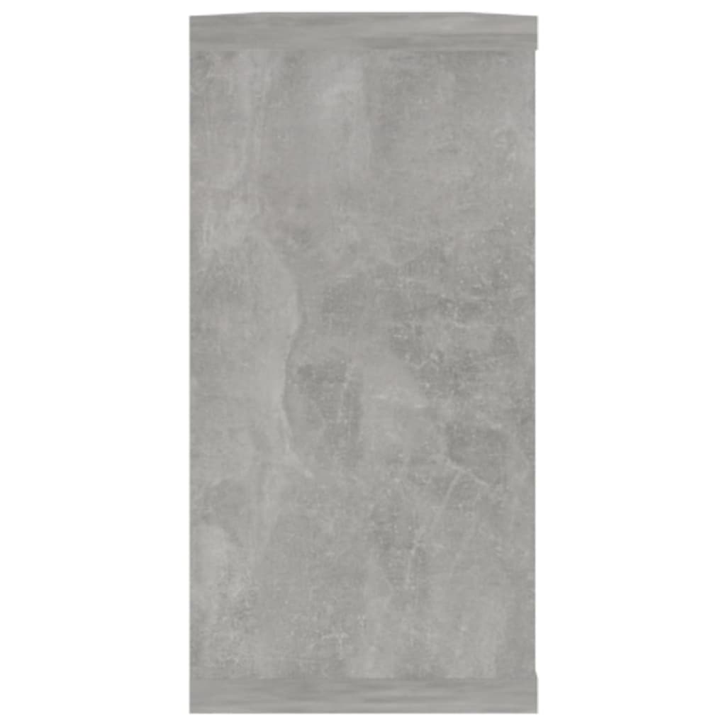 Wandschappen kubus 4 st 100x15x30 cm bewerkt hout betongrijs is nu te koop bij PeponiXL, paradijselijk wonen!