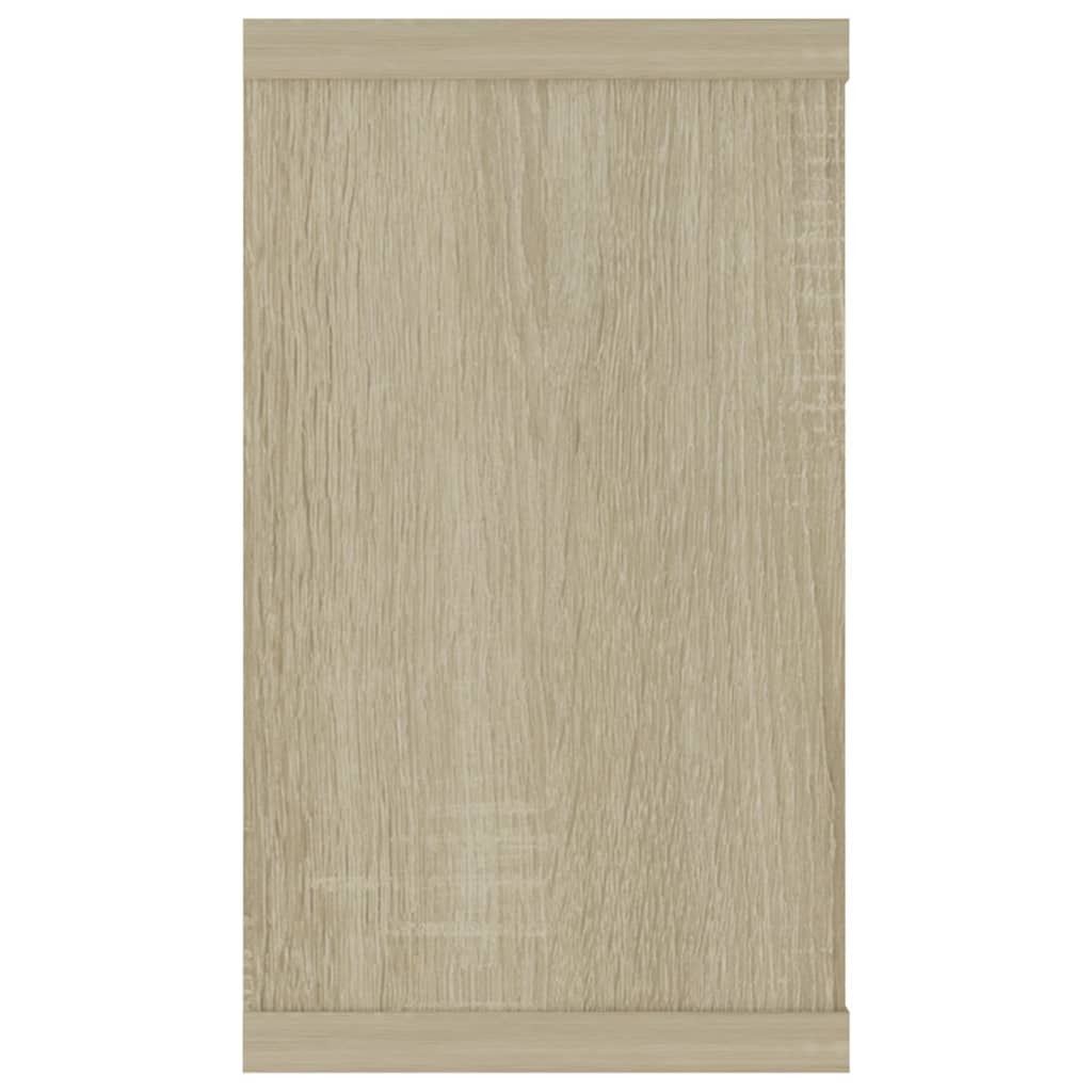 Wandschappen kubus 2 st 80x15x26,5 cm bewerkt hout sonoma eiken is nu te koop bij PeponiXL, paradijselijk wonen!