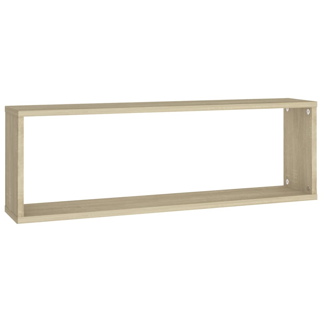 Wandschappen kubus 4 st 80x15x26,5 cm bewerkt hout sonoma eiken is nu te koop bij PeponiXL, paradijselijk wonen!