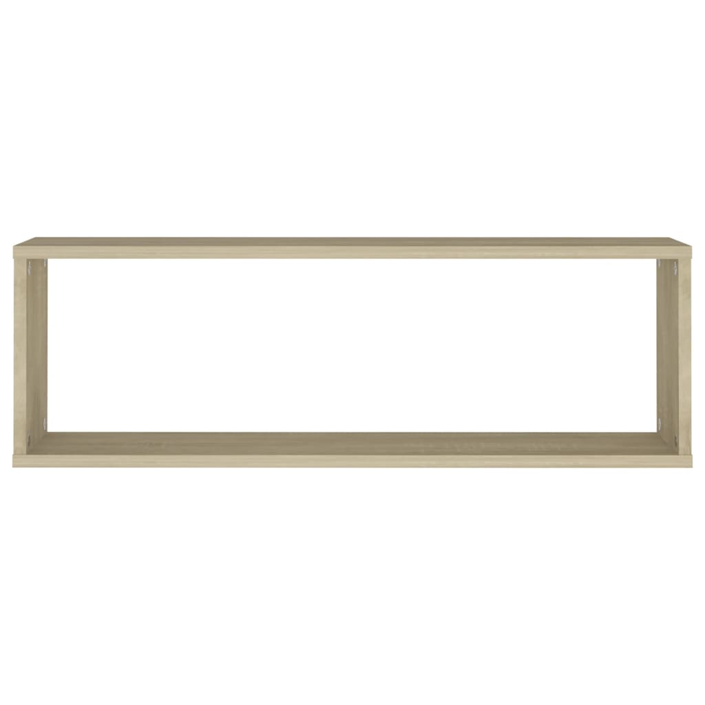 Wandschappen kubus 4 st 80x15x26,5 cm bewerkt hout sonoma eiken is nu te koop bij PeponiXL, paradijselijk wonen!