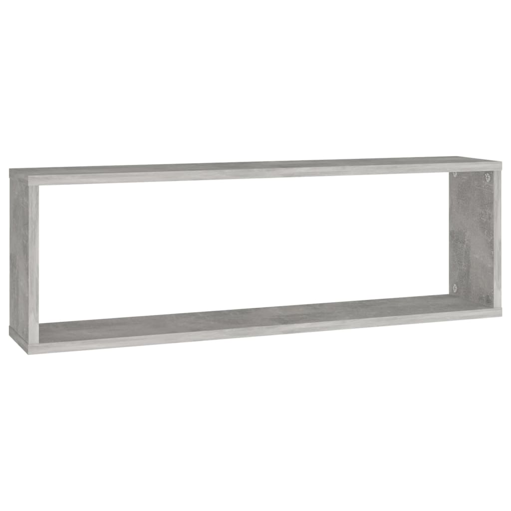 Wandschappen kubus 4 st 80x15x26,5 cm bewerkt hout betongrijs is nu te koop bij PeponiXL, paradijselijk wonen!