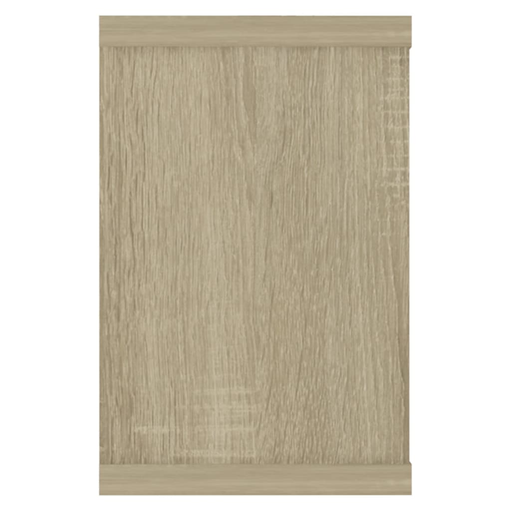 Wandschappen kubus 2 st 60x15x23 cm bewerkt hout sonoma eiken is nu te koop bij PeponiXL, paradijselijk wonen!