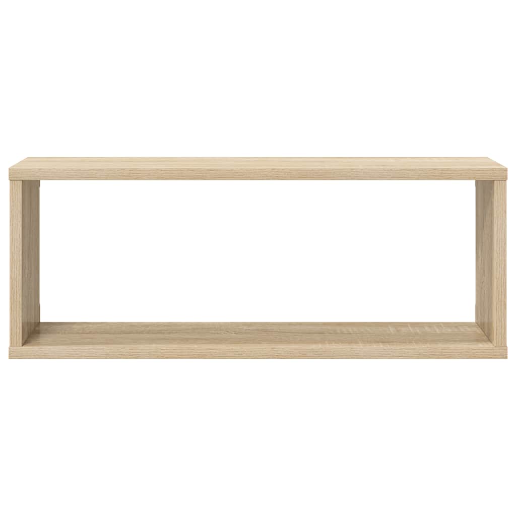 Wandschappen kubus 4 st 60x15x23 cm bewerkt hout sonoma eiken is nu te koop bij PeponiXL, paradijselijk wonen!