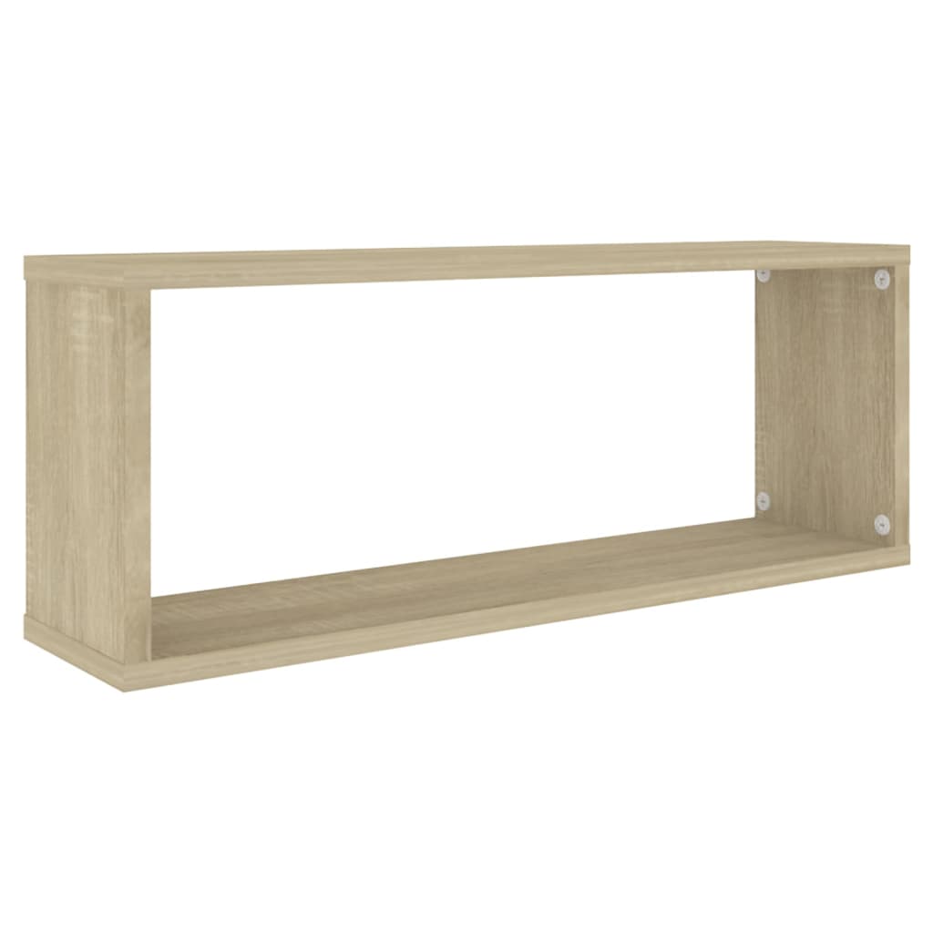 Wandschappen kubus 6 st 60x15x23 cm bewerkt hout sonoma eiken is nu te koop bij PeponiXL, paradijselijk wonen!