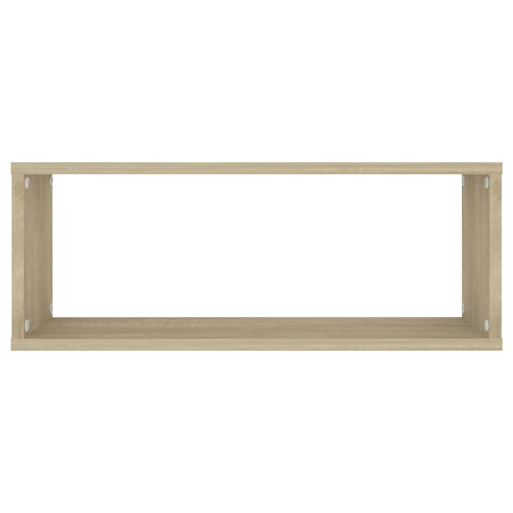 Wandschappen kubus 6 st 60x15x23 cm bewerkt hout sonoma eiken is nu te koop bij PeponiXL, paradijselijk wonen!