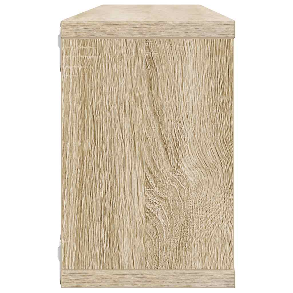 Wandschappen kubus 6 st 60x15x23 cm bewerkt hout sonoma eiken is nu te koop bij PeponiXL, paradijselijk wonen!