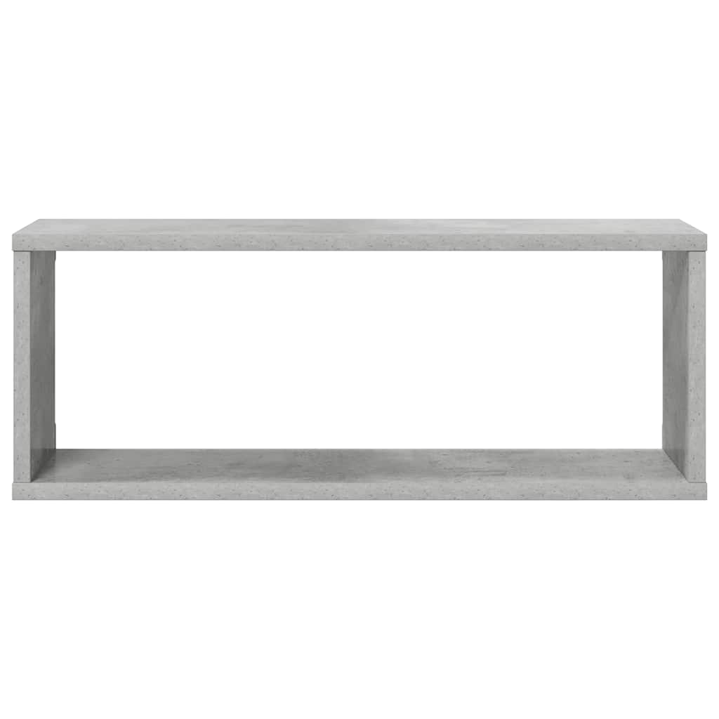 Wandschappen kubus 4 st 60x15x23 cm bewerkt hout betongrijs is nu te koop bij PeponiXL, paradijselijk wonen!