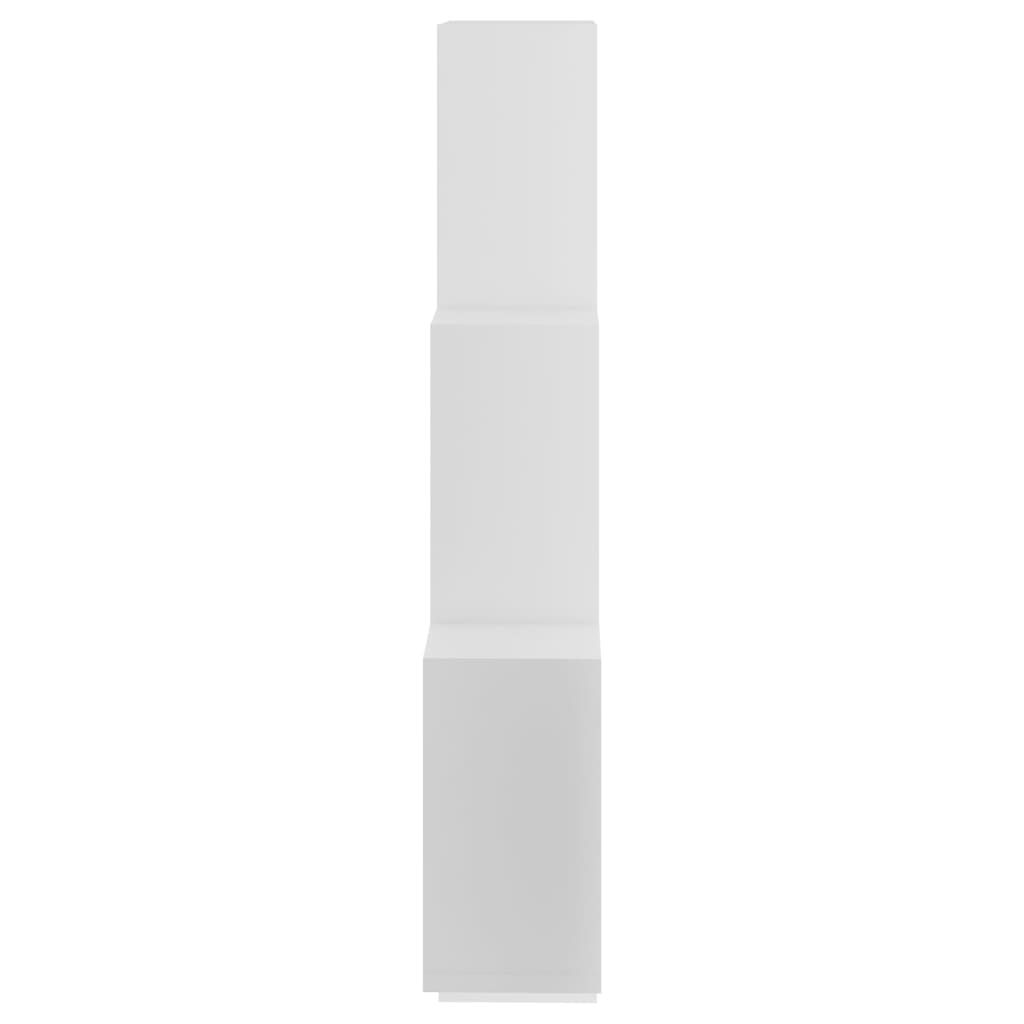 Wandschap kubus 78x15x93 cm bewerkt hout wit is nu te koop bij PeponiXL, paradijselijk wonen!