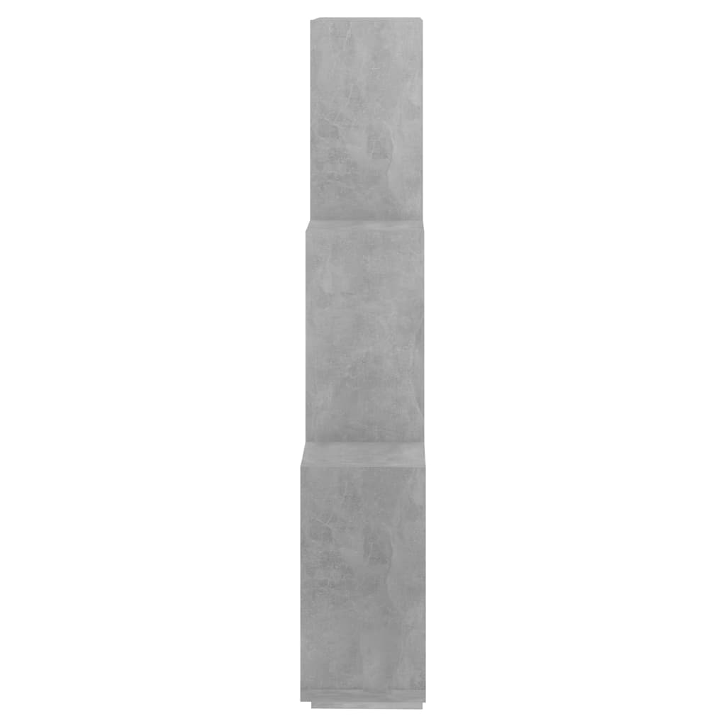 Wandschap kubus 78x15x93 cm bewerkt hout betongrijs is nu te koop bij PeponiXL, paradijselijk wonen!