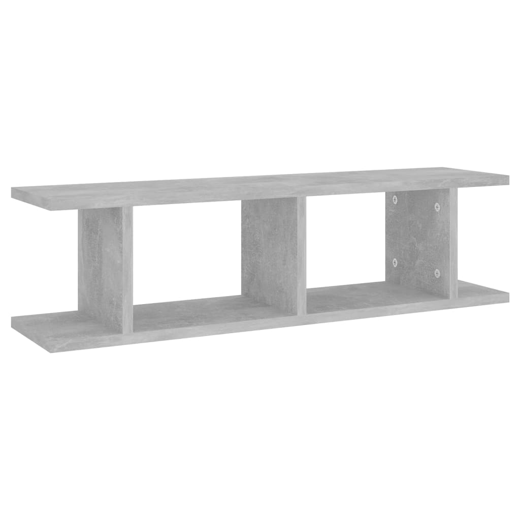 Wandschappen 2 st 75x18x20 cm bewerkt hout betongrijs is nu te koop bij PeponiXL, paradijselijk wonen!