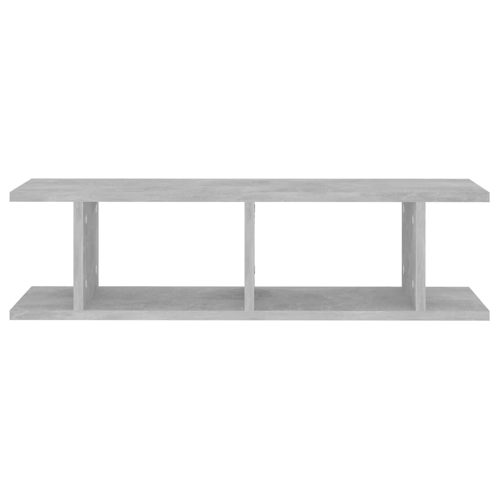 Wandschappen 2 st 75x18x20 cm bewerkt hout betongrijs is nu te koop bij PeponiXL, paradijselijk wonen!