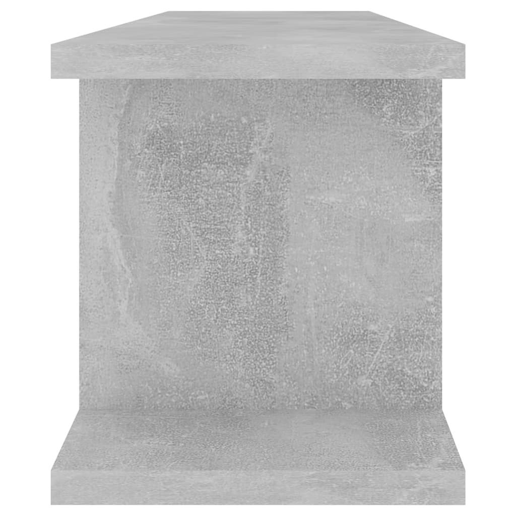 Wandschappen 2 st 75x18x20 cm bewerkt hout betongrijs is nu te koop bij PeponiXL, paradijselijk wonen!