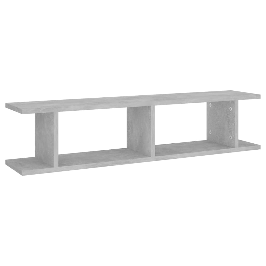 Wandschappen 2 st 90x18x20 cm bewerkt hout betongrijs is nu te koop bij PeponiXL, paradijselijk wonen!
