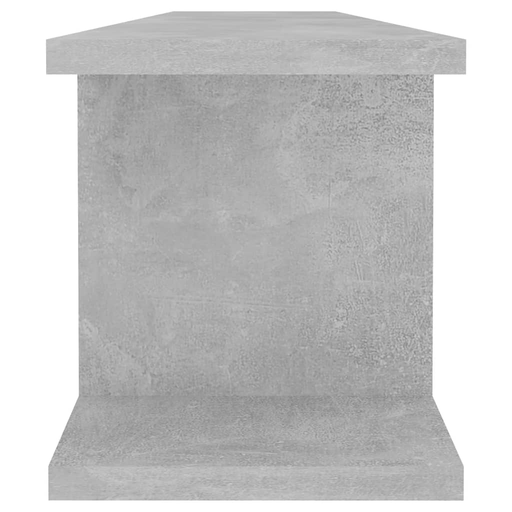 Wandschappen 2 st 90x18x20 cm bewerkt hout betongrijs is nu te koop bij PeponiXL, paradijselijk wonen!