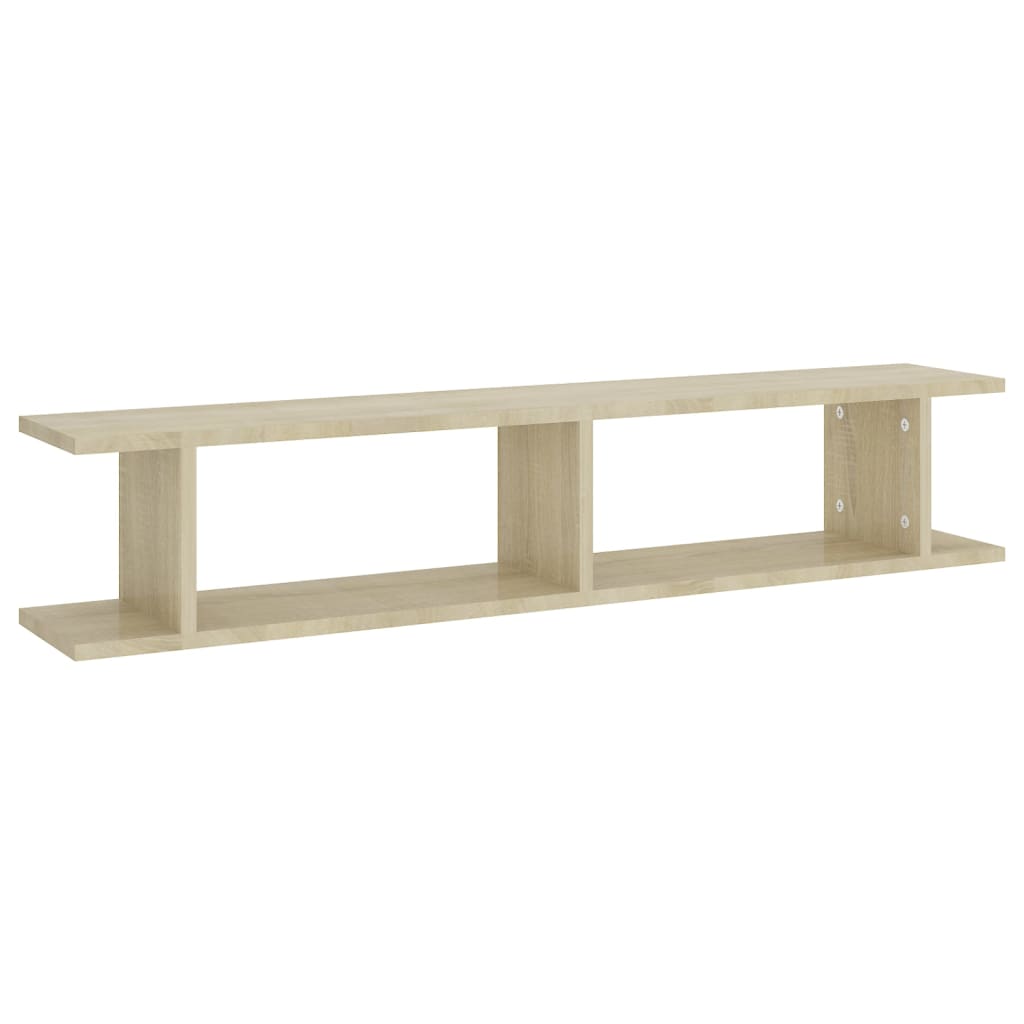 Wandschappen 2 st 105x18x20 cm bewerkt hout sonoma eikenkleurig is nu te koop bij PeponiXL, paradijselijk wonen!