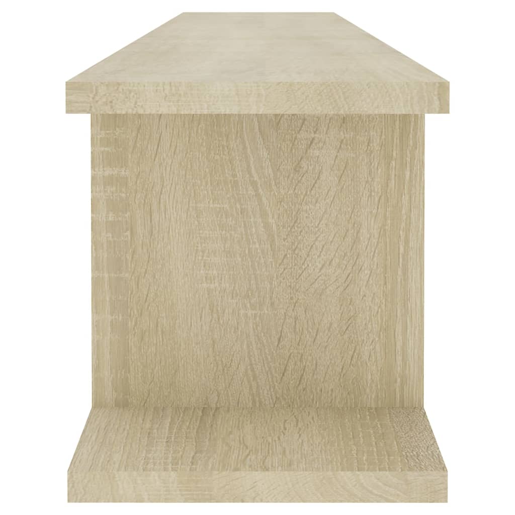 Wandschappen 2 st 105x18x20 cm bewerkt hout sonoma eikenkleurig is nu te koop bij PeponiXL, paradijselijk wonen!