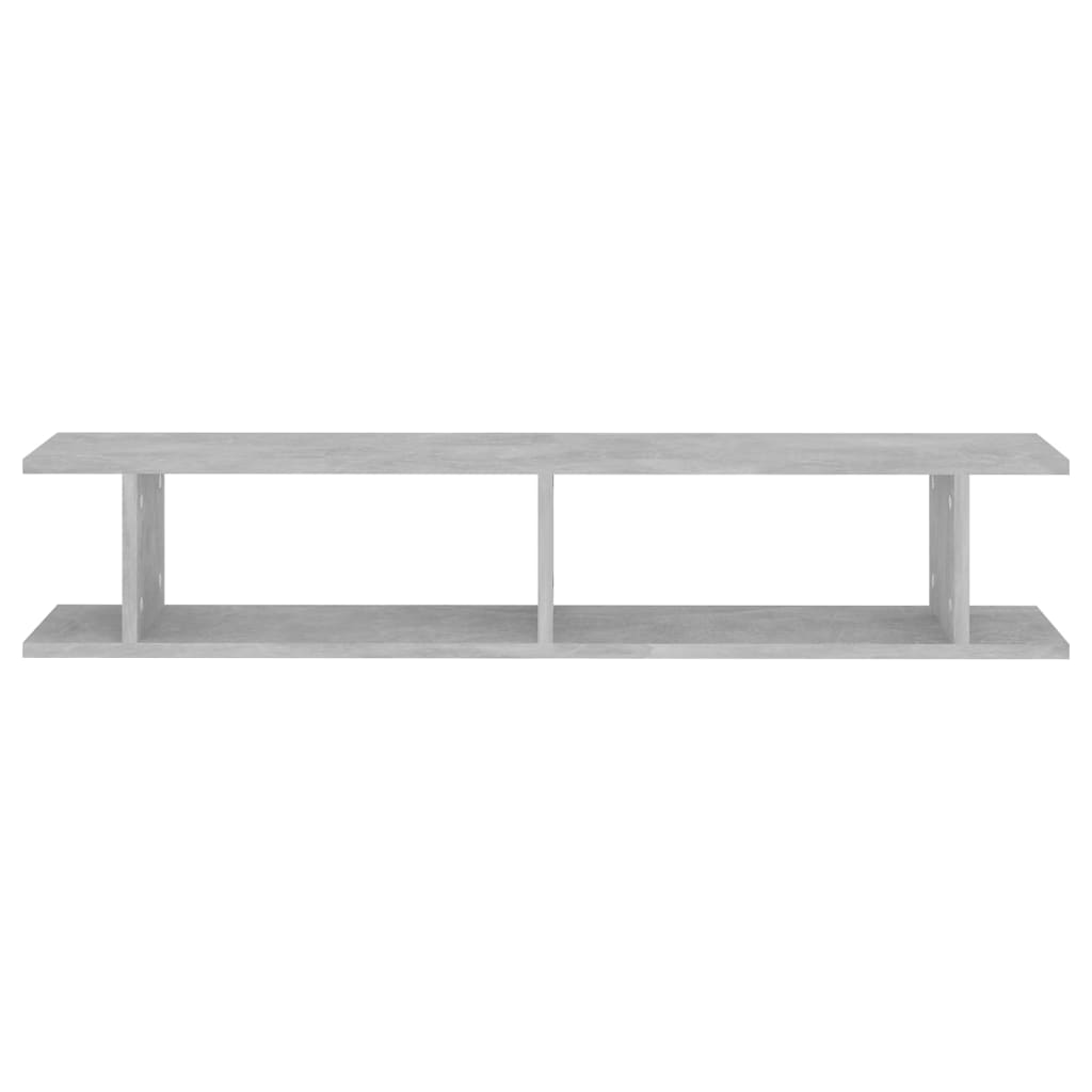 Wandschappen 2 st 105x18x20 cm bewerkt hout betongrijs is nu te koop bij PeponiXL, paradijselijk wonen!