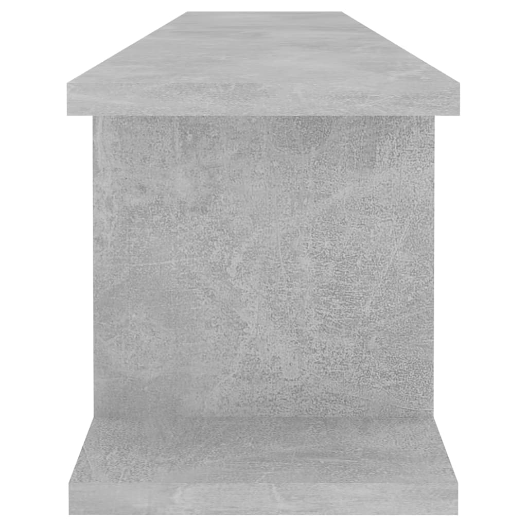 Wandschappen 2 st 105x18x20 cm bewerkt hout betongrijs is nu te koop bij PeponiXL, paradijselijk wonen!