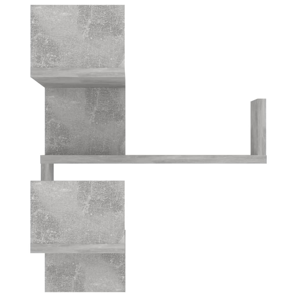 Hoekwandschappen 2 st 40x40x50 cm bewerkt hout betongrijs is nu te koop bij PeponiXL, paradijselijk wonen!