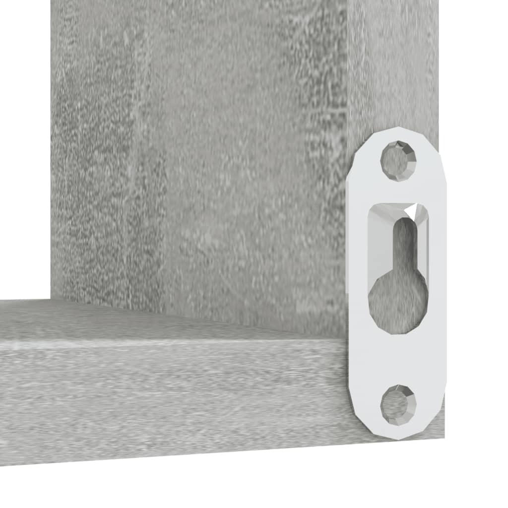 Hoekwandschappen 2 st 40x40x50 cm bewerkt hout betongrijs is nu te koop bij PeponiXL, paradijselijk wonen!