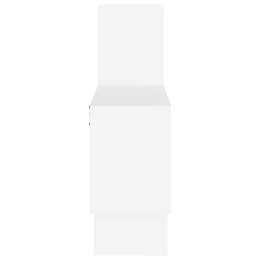 Wandschap auto-vormig 82x15x51 cm spaanplaat wit is nu te koop bij PeponiXL, paradijselijk wonen!